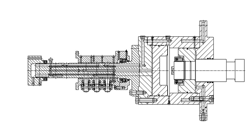 Zylinder mit Drehdurchführung